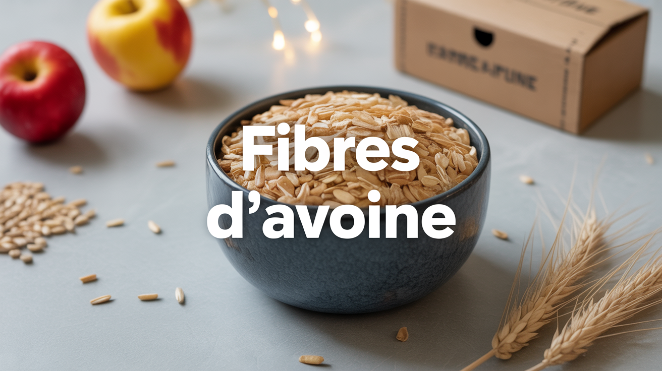 Bol de flocons d'avoine fibres fruits rouges graines