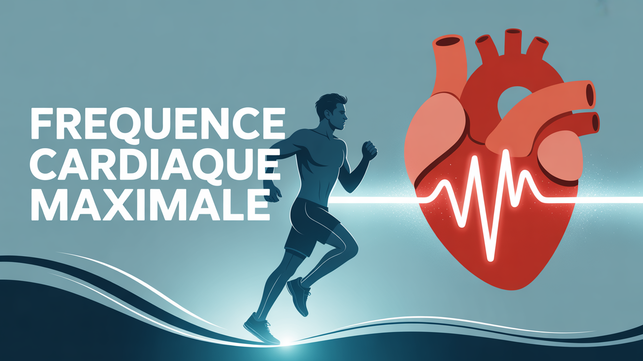 illustration dynamique frequence cardiaque maximale homme piste