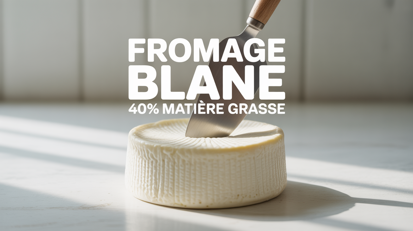 fromage blanc 40% matière grasse cuillère pot blanc