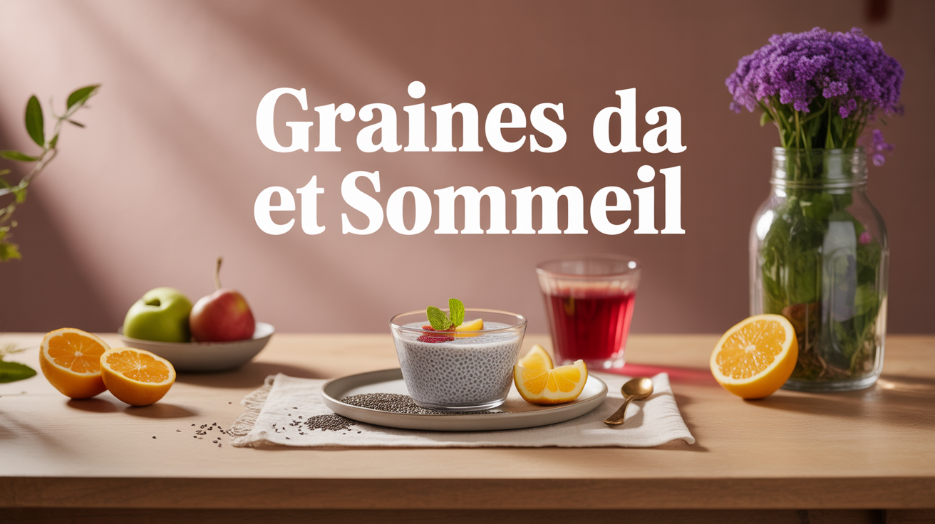 bol de pudding chia et tisane pour sommeil