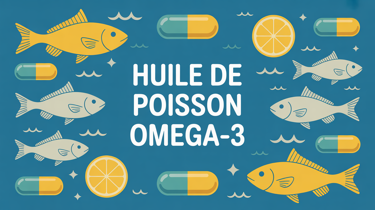 huile de poisson oméga-3 capsules poissons gras ambiance ocean