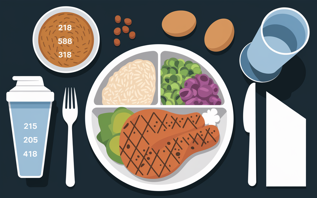 Aliments protéines prise de masse cuisses