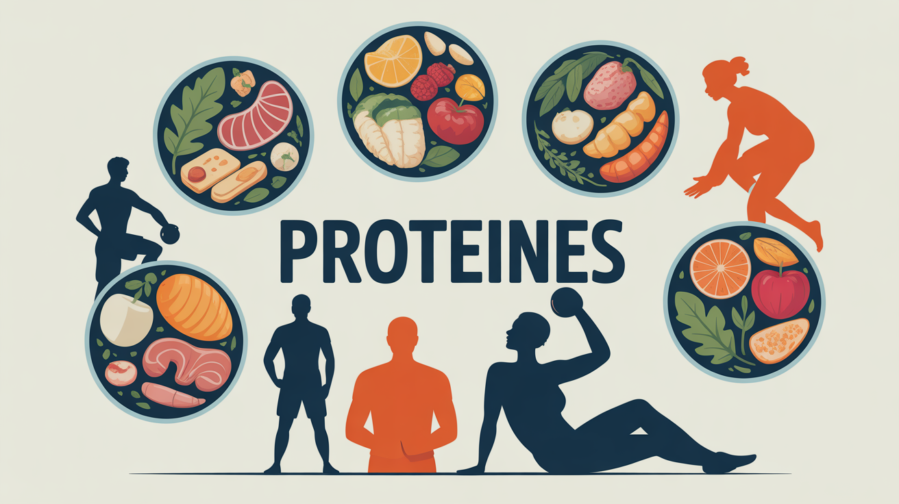 illustration besoins proteines sportif senior adulte