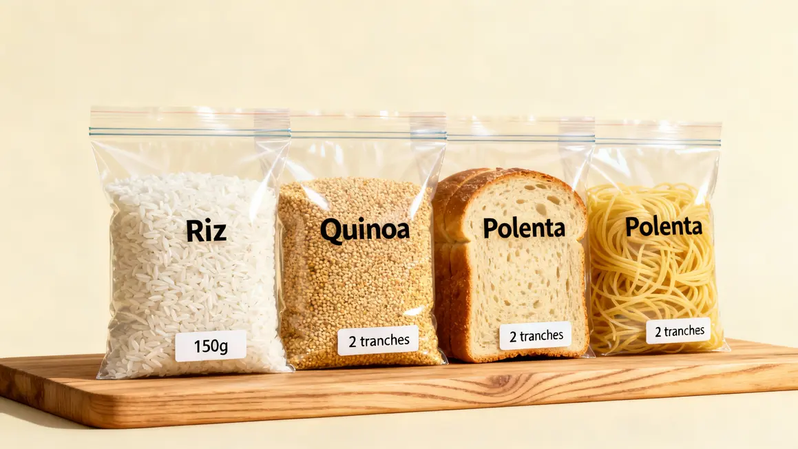 Bols de céréales faibles FODMAP avec portions