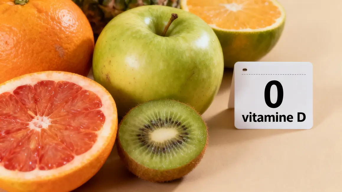 Fruits sans vitamine D mythe