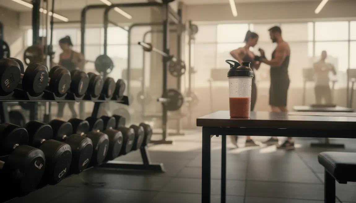 Salle de sport avec Furious Black Pre Workout et sportifs motivés