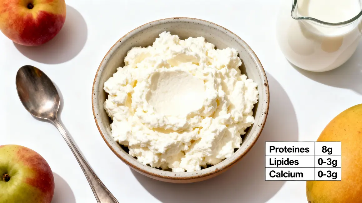 tableau nutritionnel fromage blanc proteines calcium
