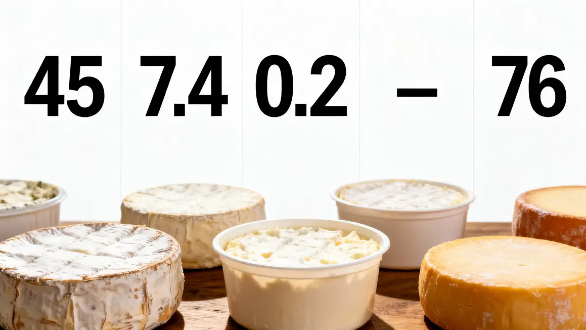 Tableau nutrition fromage blanc frais