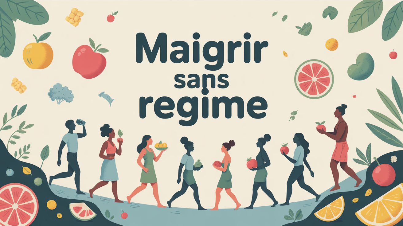 Illustration 20 astuces pour maigrir sans regime ambiance optimiste